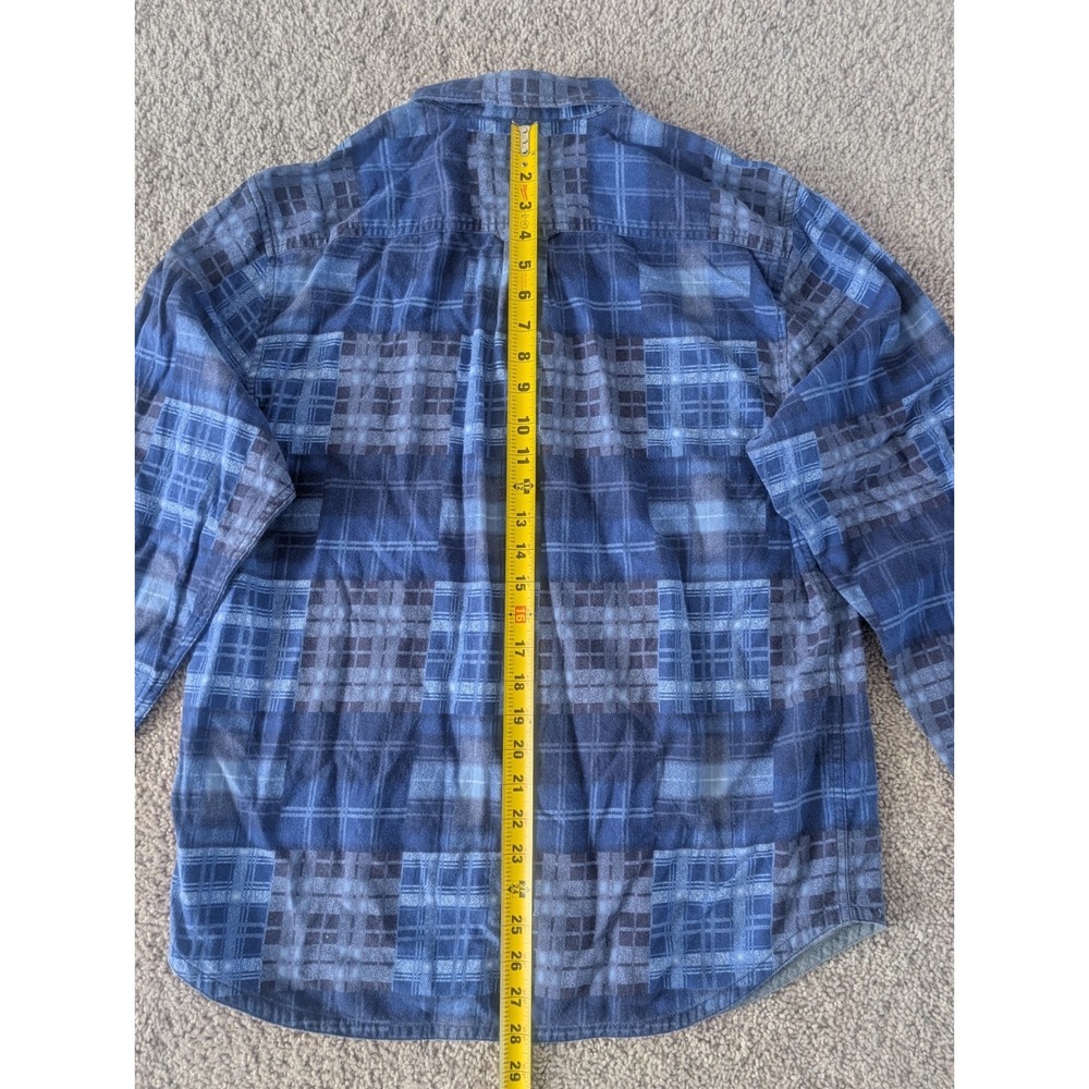 Tommy Bahama Button Up Shirt Canyon Beach Flannel Tartan Plaid Men's Medium - Picture 6 of 7